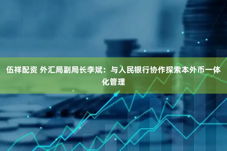 伍祥配资 外汇局副局长李斌：与人民银行协作探索本外币一体化管理